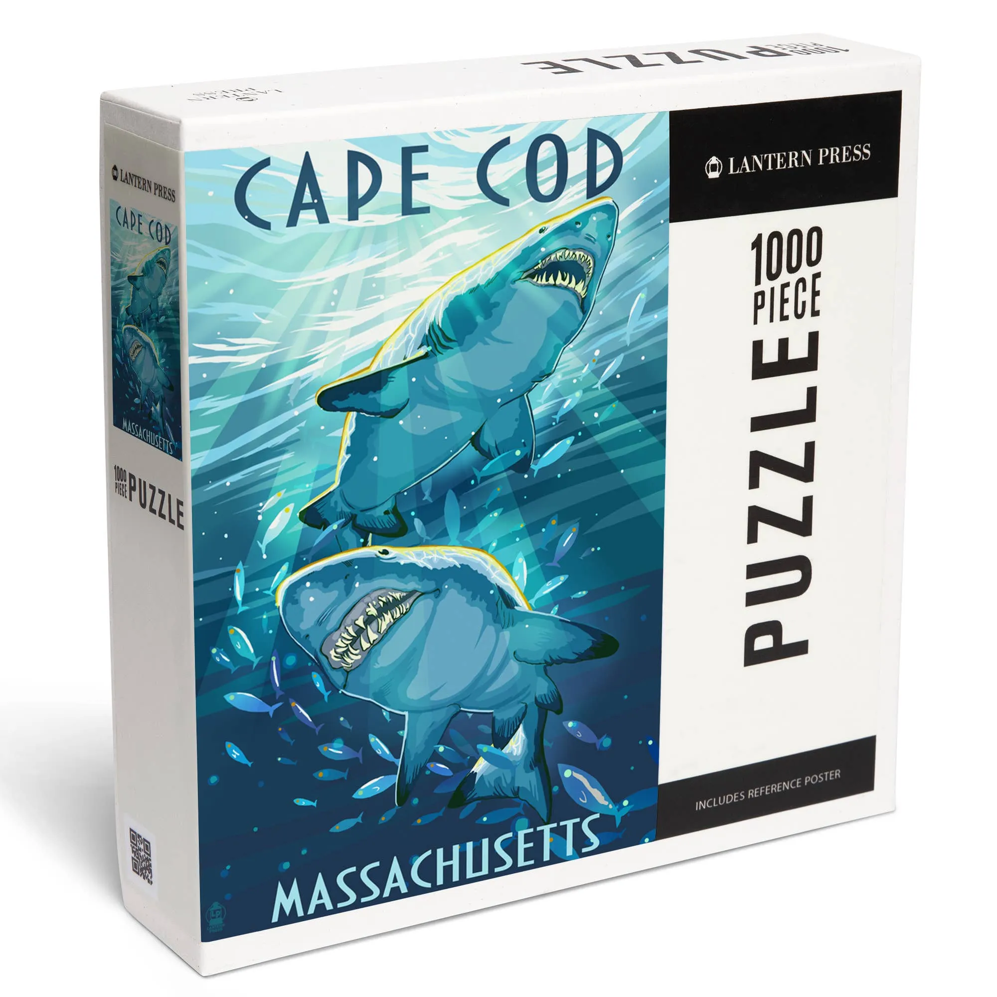 1000 PIECE PUZZLE Cape Cod, Massachusetts Great White Sharks