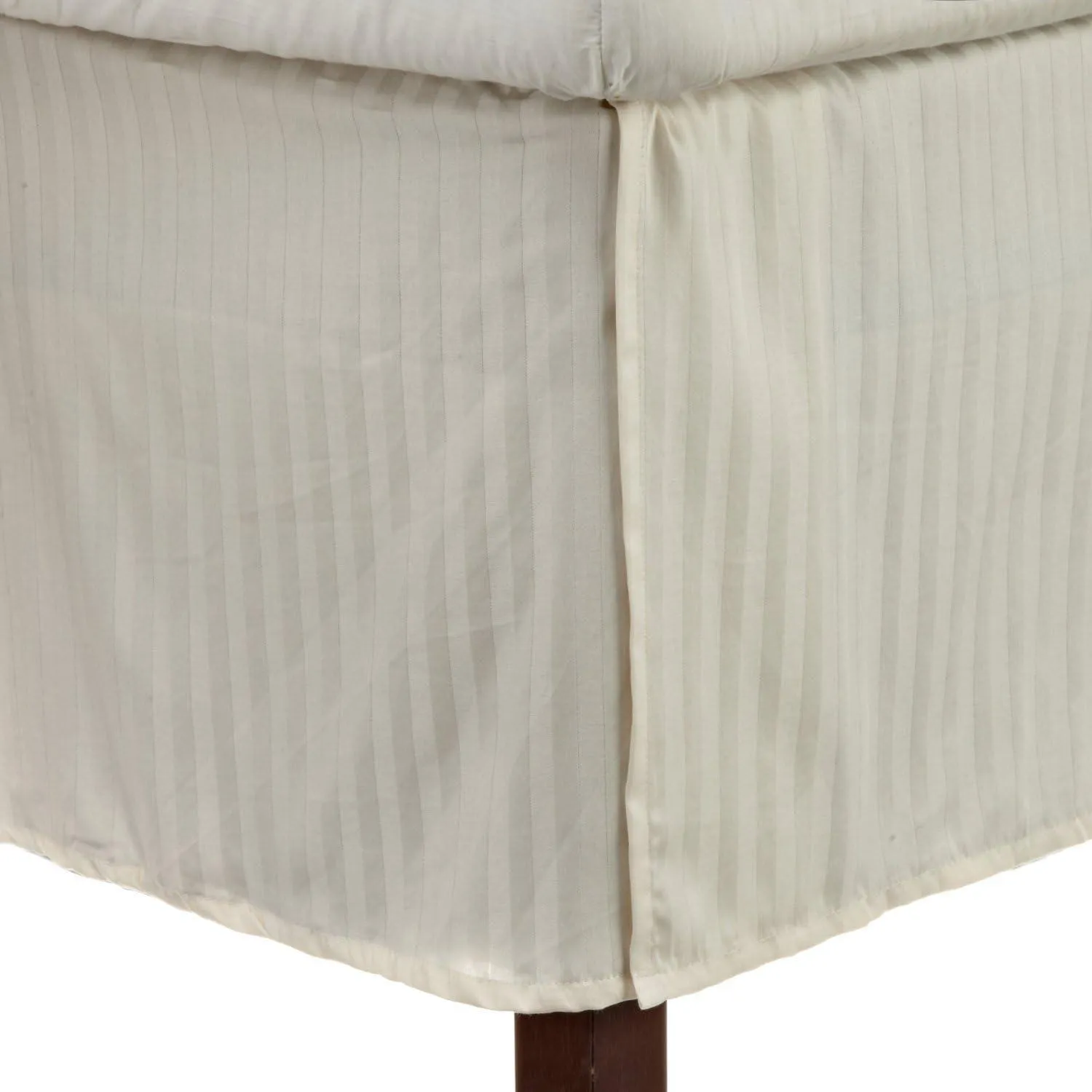 300 Thread Count Egyptian Cotton 15" Drop Striped Bed Skirt