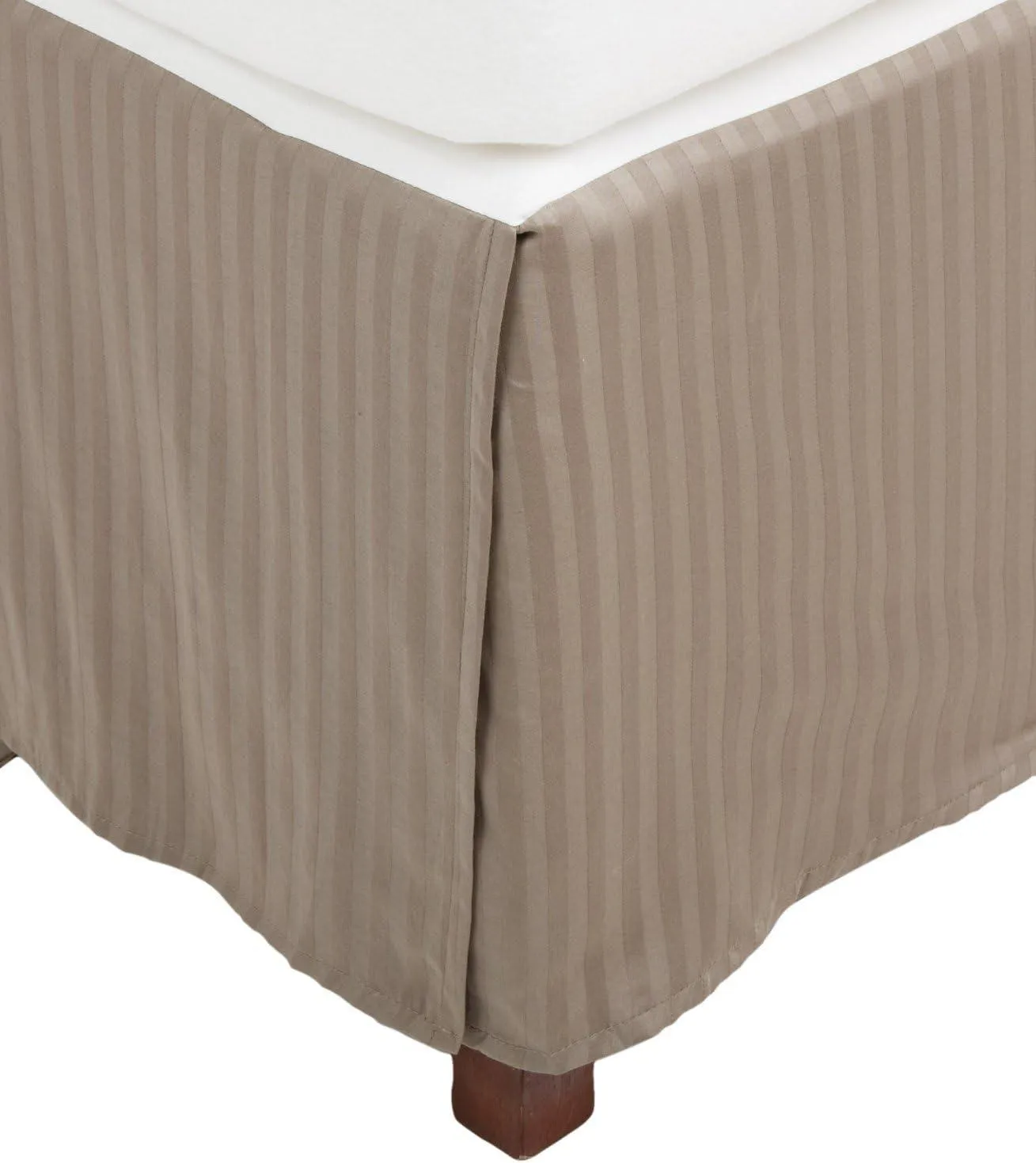 300 Thread Count Egyptian Cotton 15" Drop Striped Bed Skirt