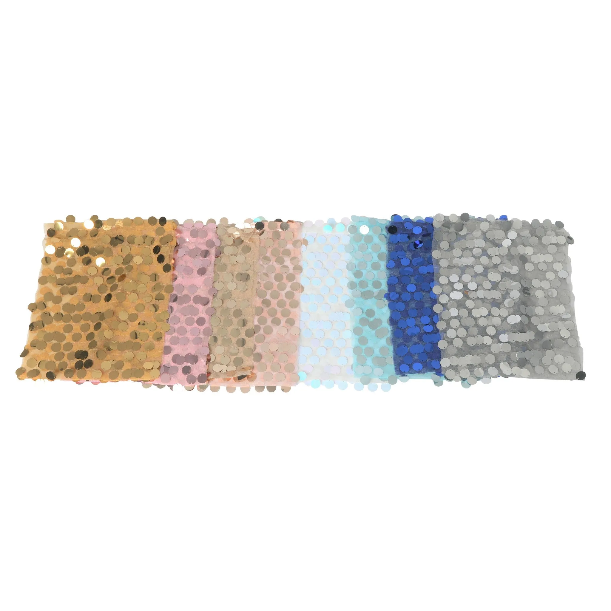 5 pcs/pk Payette Sequin Chair Bands - Baby Blue