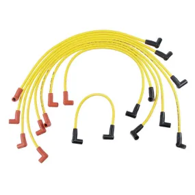 ACCEL 4000 Series Super Stock Spark Plug Wire Set - Spiral Core - 8mm - Graphite Suppression - Yellow