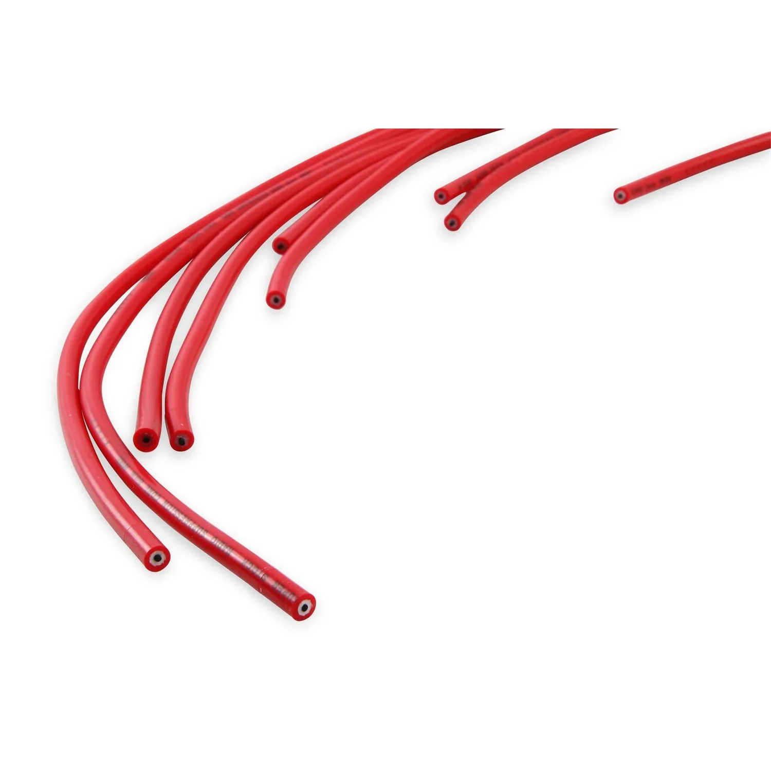 ACCEL Super Stock Spiral Core 8 mm Spark Plug Wire Set - Red - 90 Degree Plug Boots - HEI Style Terminal - Cut-To-Fit - V8 4041R