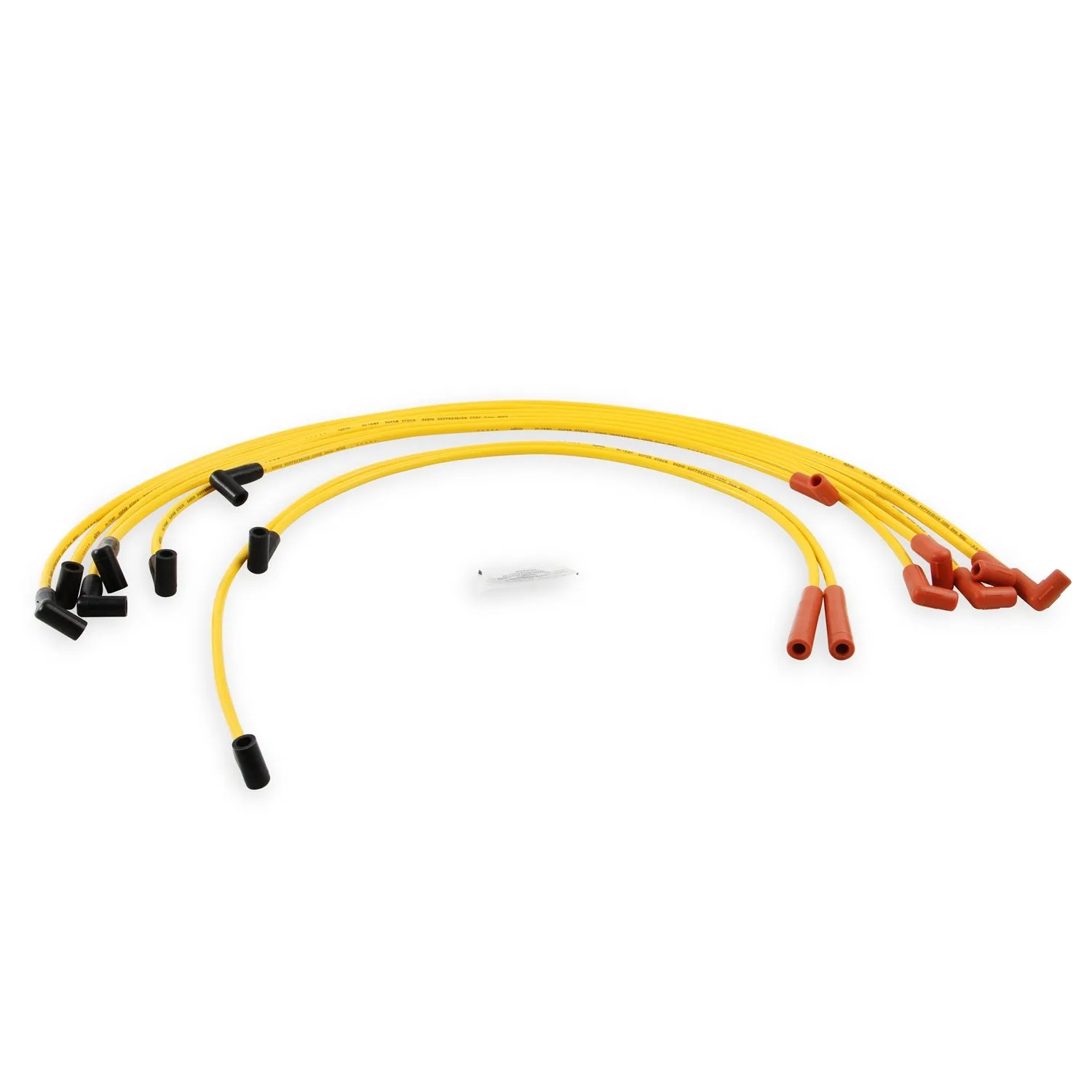 ACCEL Super Stock Spiral Core 8 mm Spark Plug Wire Set - Yellow - Factory Style Boots / Terminals - Chevy V8