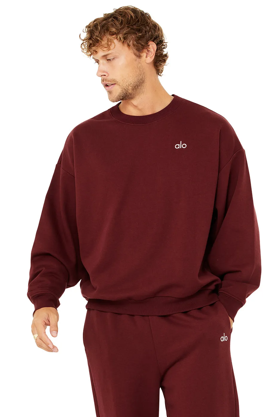 Accolade Crew Neck Pullover - Cranberry