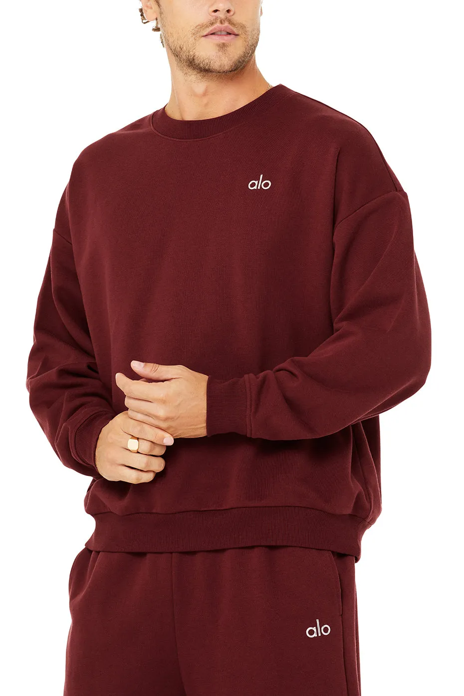 Accolade Crew Neck Pullover - Cranberry