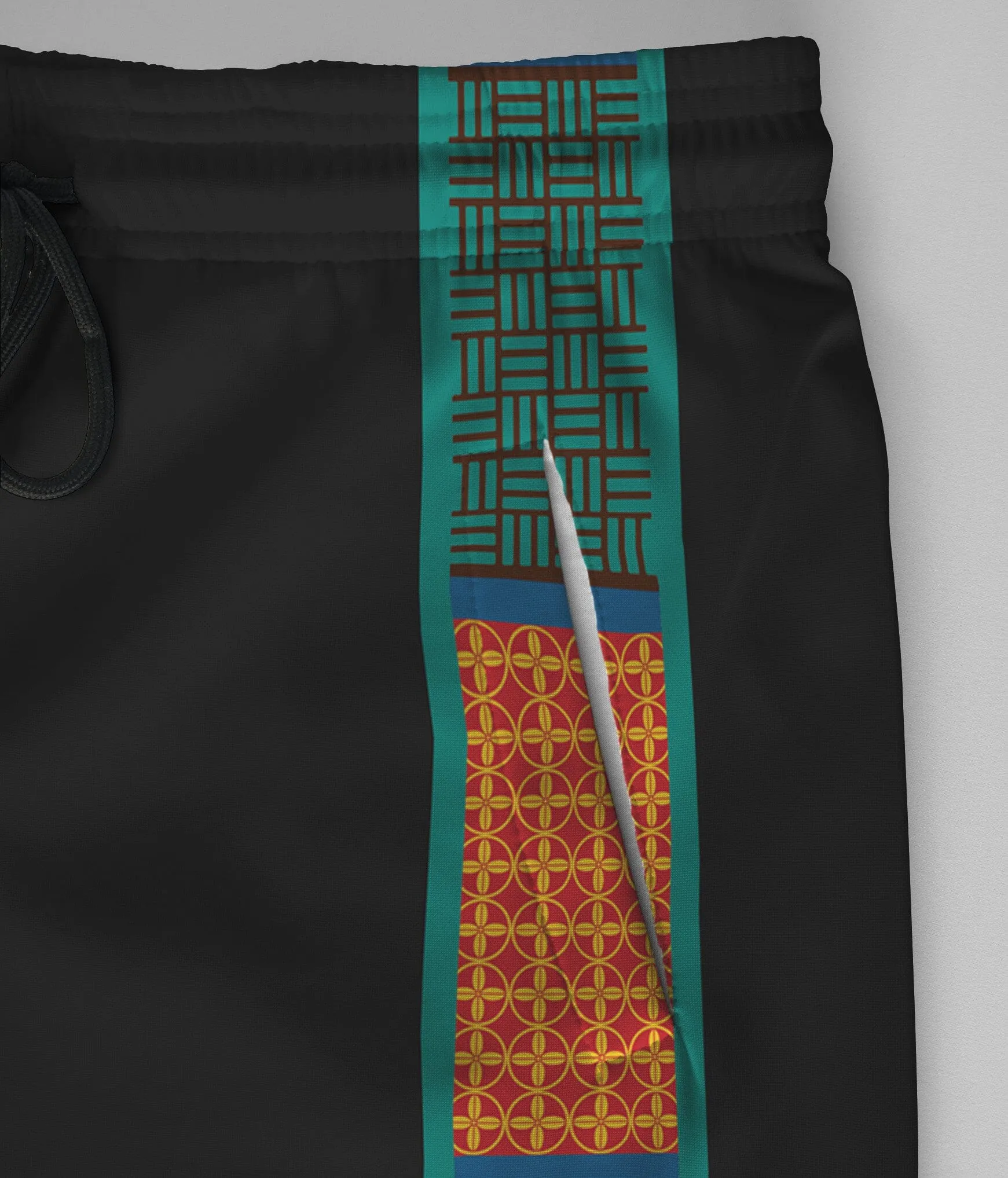 African-Inspired Patterns Printed Joggers