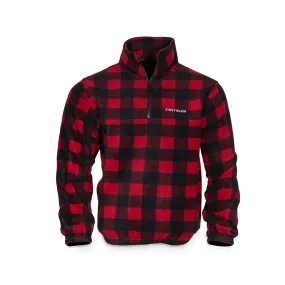 Airstream Buffalo Check Polar Fleece Unisex 1/4 Zip Pullover