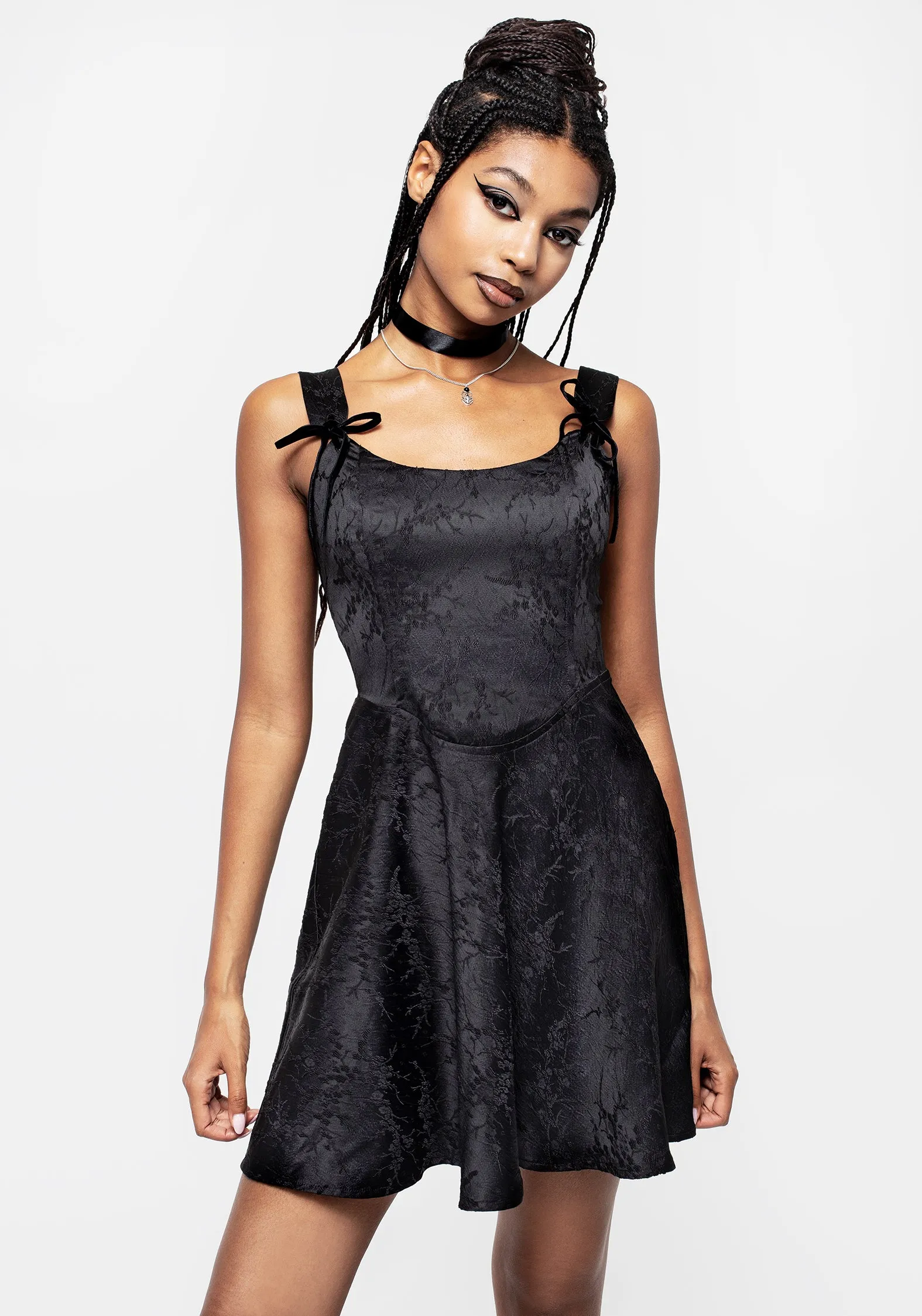 Aisha Jacquard Mini Corset Dress