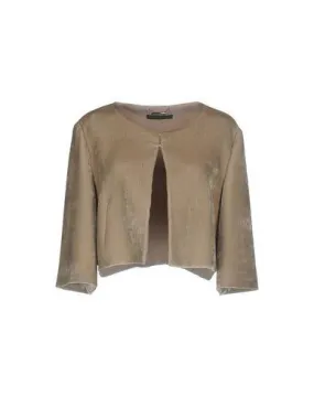 Alberta Ferretti Women Blazer Beige 14 UK