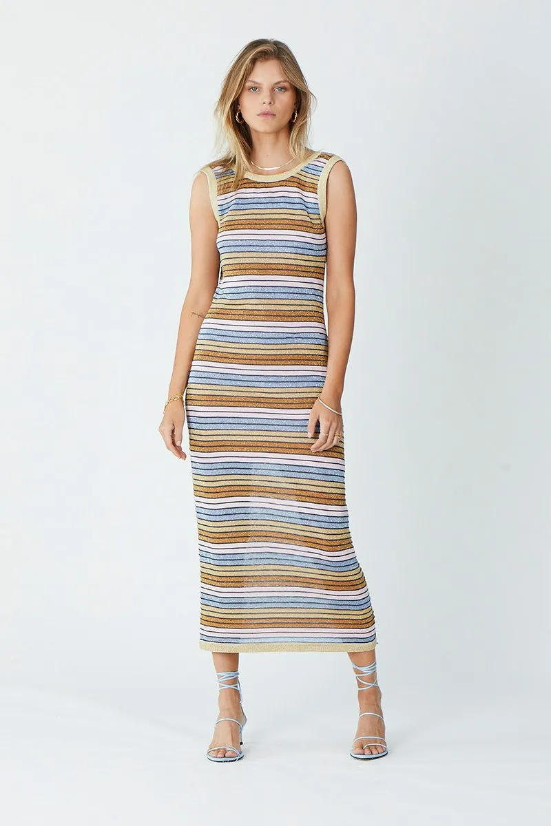 Alexe Knit Low Back Midi Dress