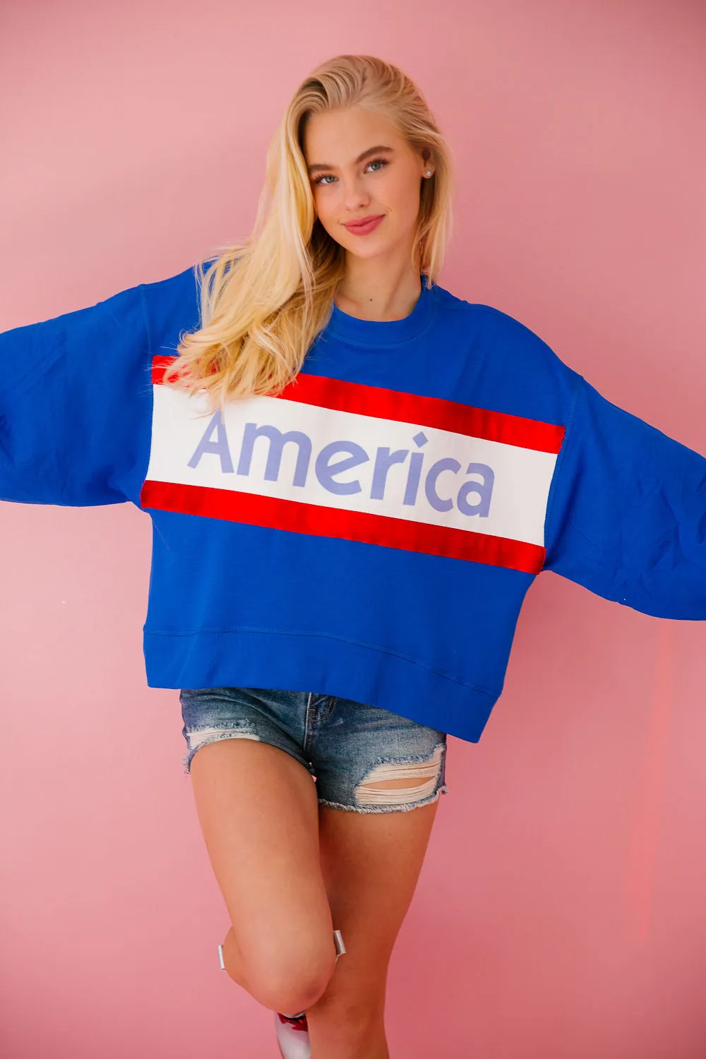 AMERICA ROYAL STRIPED PULLOVER