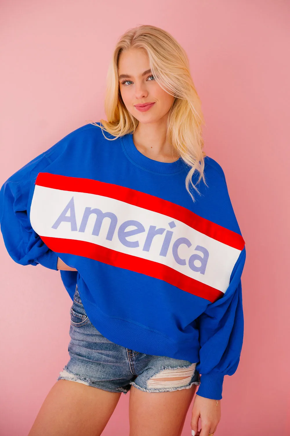 AMERICA ROYAL STRIPED PULLOVER