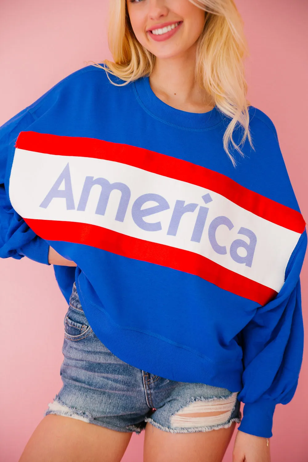 AMERICA ROYAL STRIPED PULLOVER