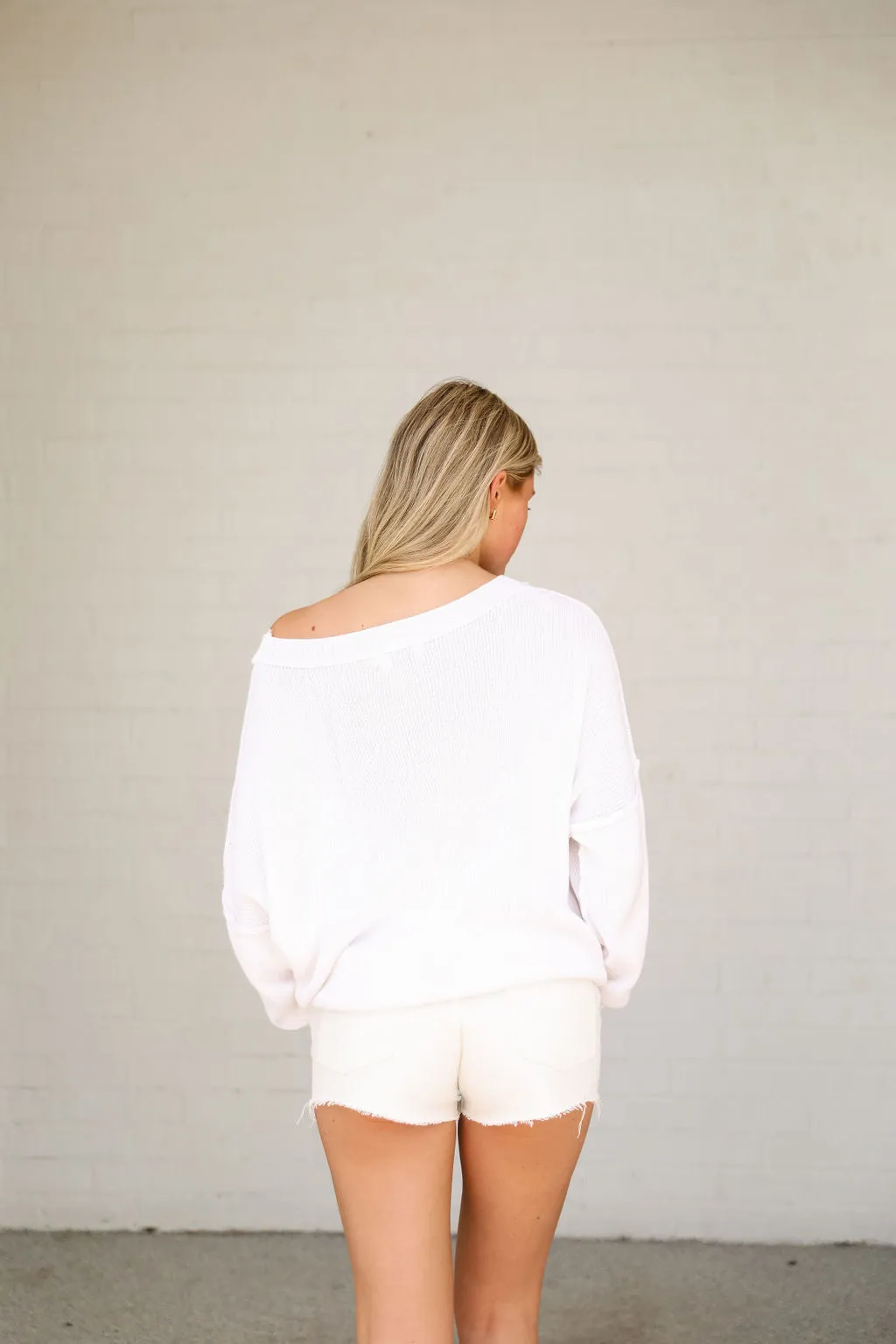 American Honey Sweater - White