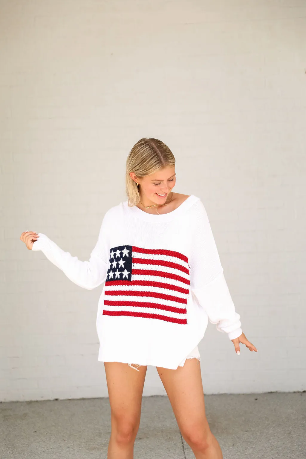 American Honey Sweater - White