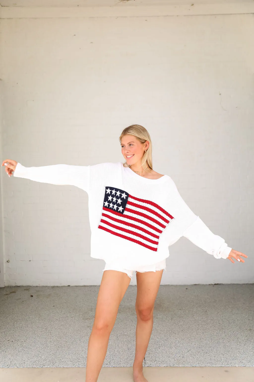 American Honey Sweater - White