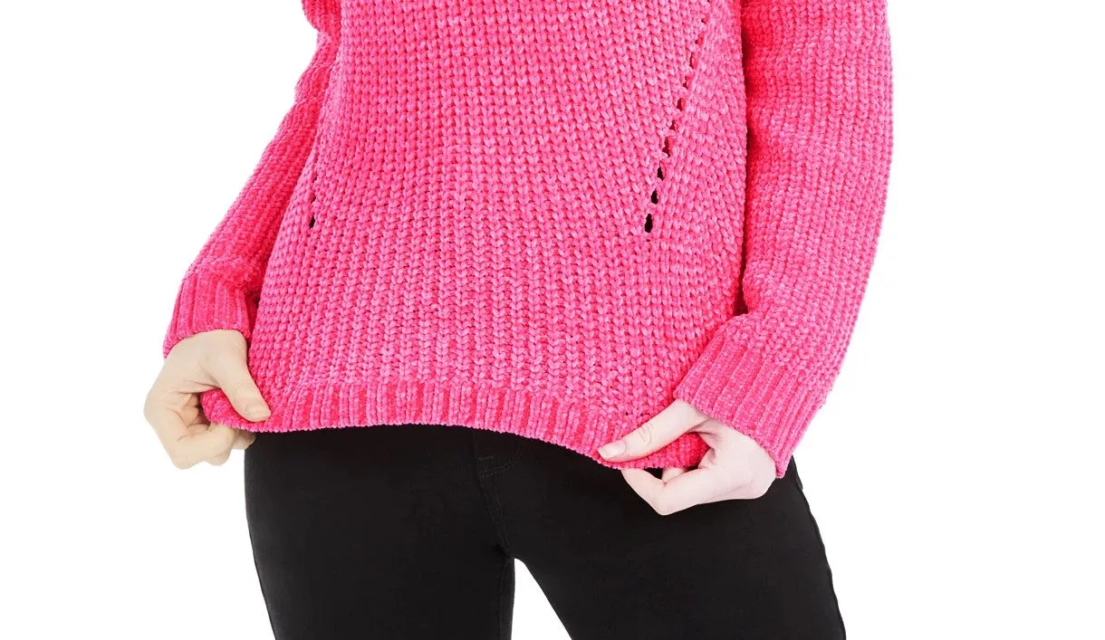 American Rag Junior's Chenille Hoodie Pink