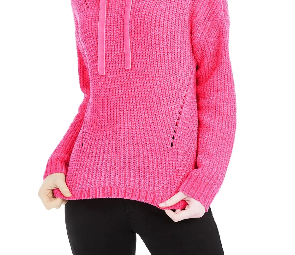 American Rag Junior's Chenille Hoodie Pink