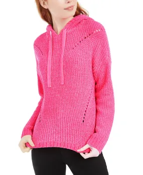 American Rag Junior's Chenille Hoodie Pink