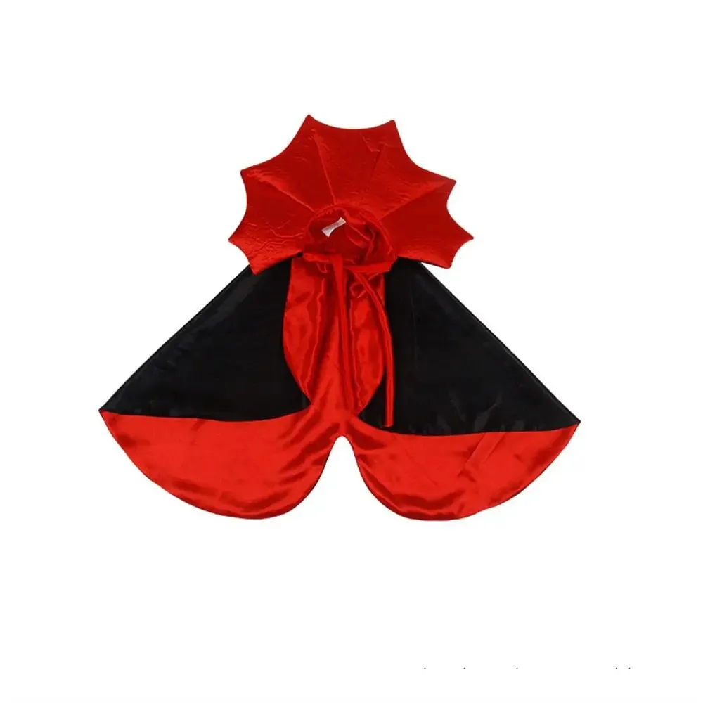 Anniepaw Halloween Vampire Pet Costume: Soft Polyester Cape for Cats & Small Dogs - Perfect for Spooky Photoshoots & Parties