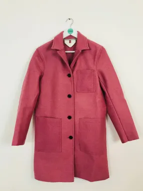 Arket Women’s Longline Wool Overcoat | 34 UK8 | Pink