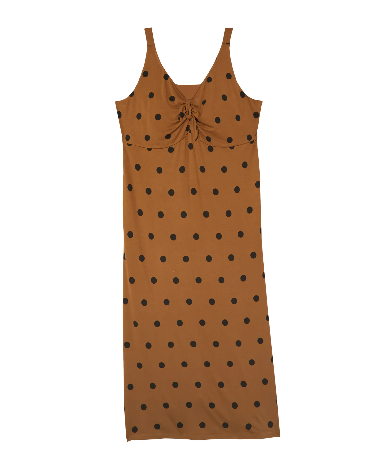 Aurora V-Neck Dress | Brown / Black