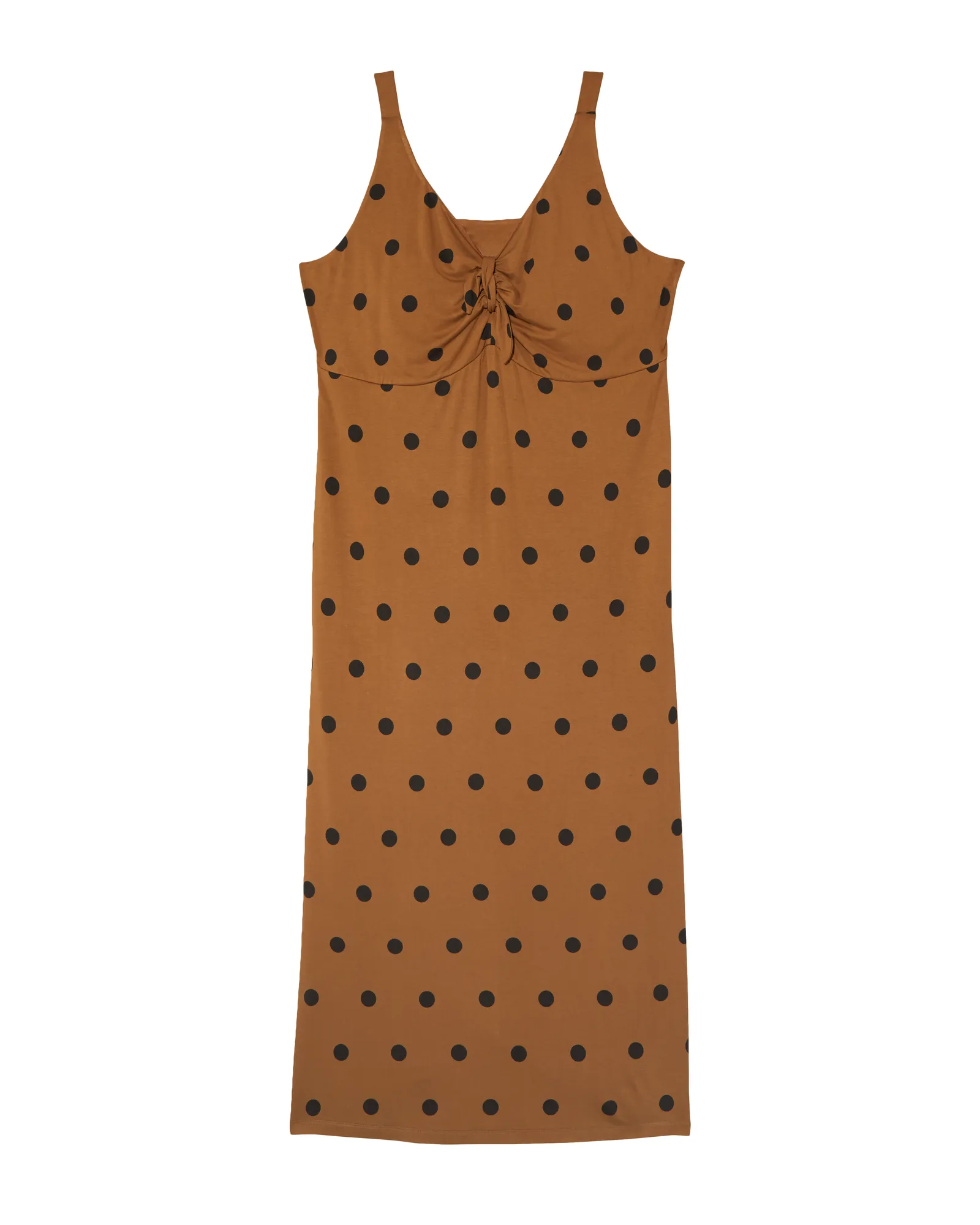 Aurora V-Neck Dress | Brown / Black