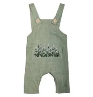 Bee Honey Babies - Lavender Field Linen Overall - Willow