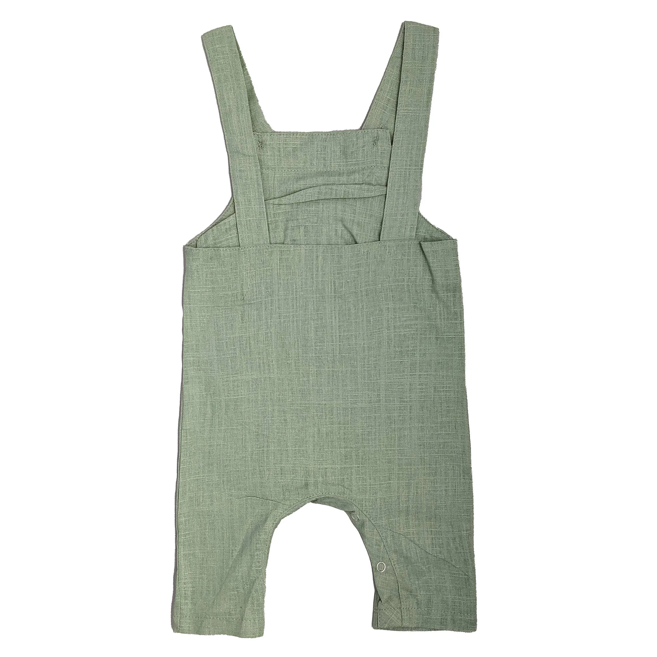 Bee Honey Babies - Lavender Field Linen Overall - Willow