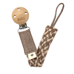 BIBS Paci Braid Dark Oak/Vanilla