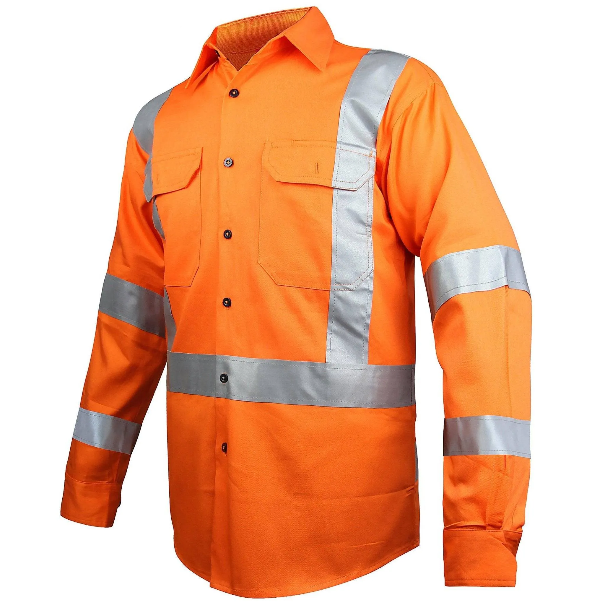 Big Bee Hi Vis Shirts Cross Back Reflective, NSW QLD Rail Shirt