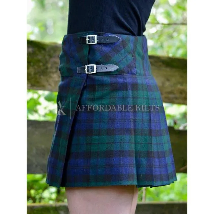 Black Watch Tartan Mini Skirt - Deluxe