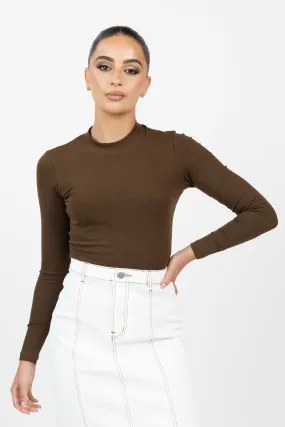 Bodysuit Long Sleeve High Neck