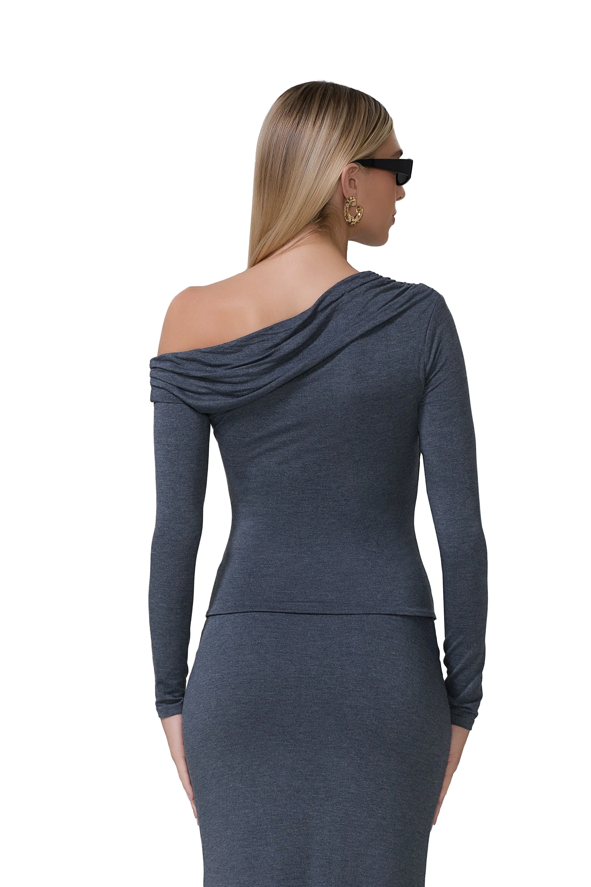 Bria Top - Heather Charcoal