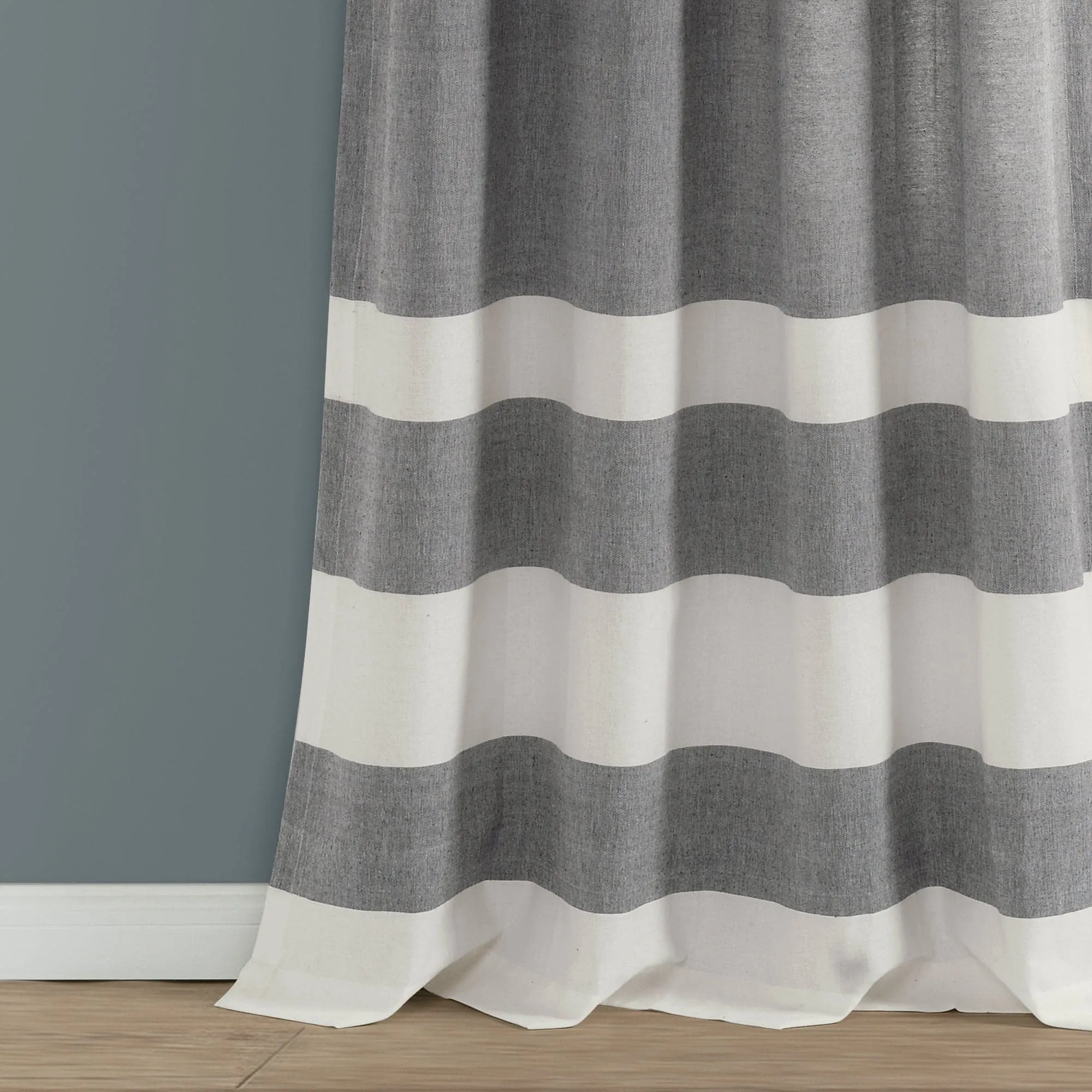 Cape Cod Stripe Yarn Dyed Cotton Window Curtain Panel Set