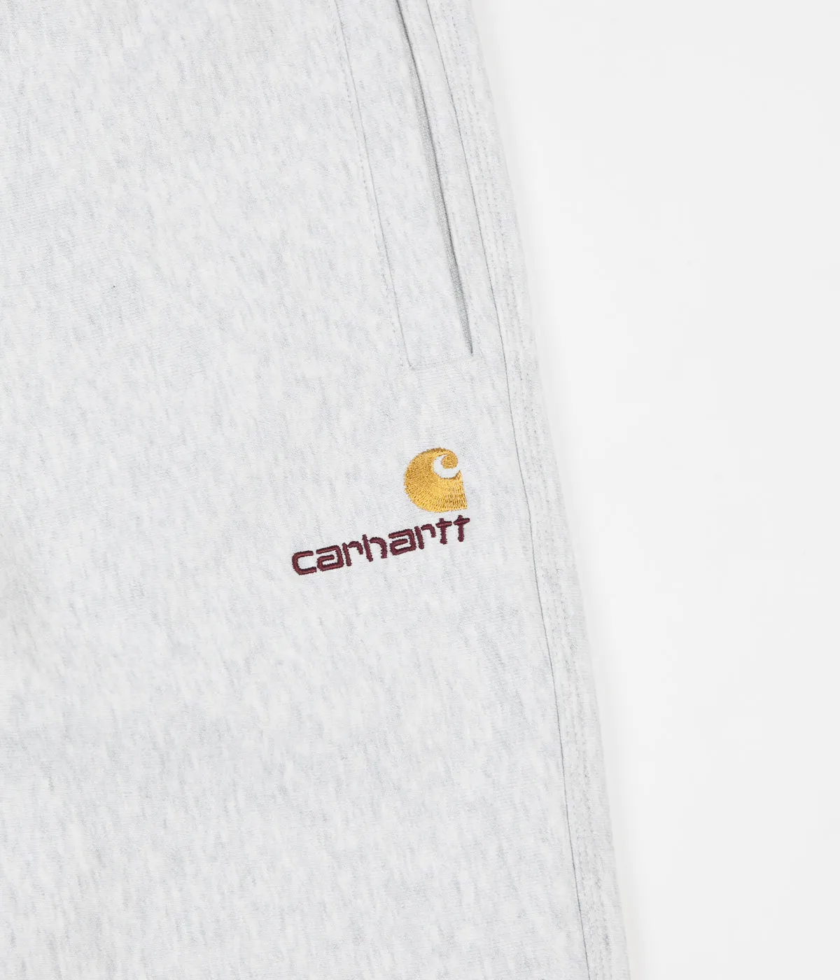 Carhartt American Script Sweatpants - Ash Heather