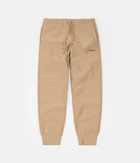 Carhartt American Script Sweatpants - Dusty Hamilton Brown