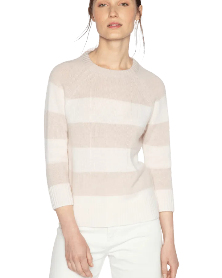 Cashmere Wide Stripe Pullover