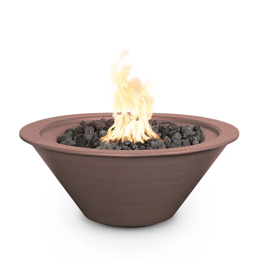 Cazo 36" Round Fire Bowl, Powder Coated Metal - Fire Feature