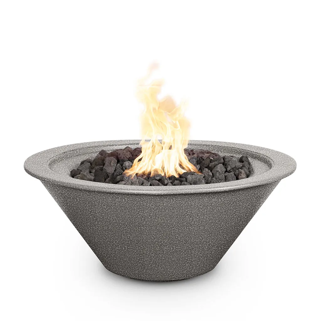 Cazo 36" Round Fire Bowl, Powder Coated Metal - Fire Feature