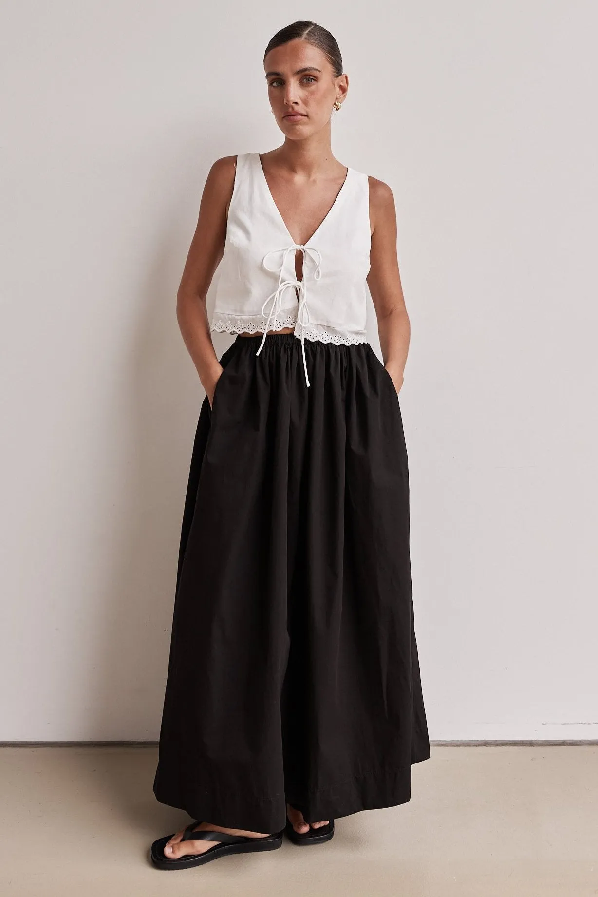 Charly Maxi Skirt (Black)