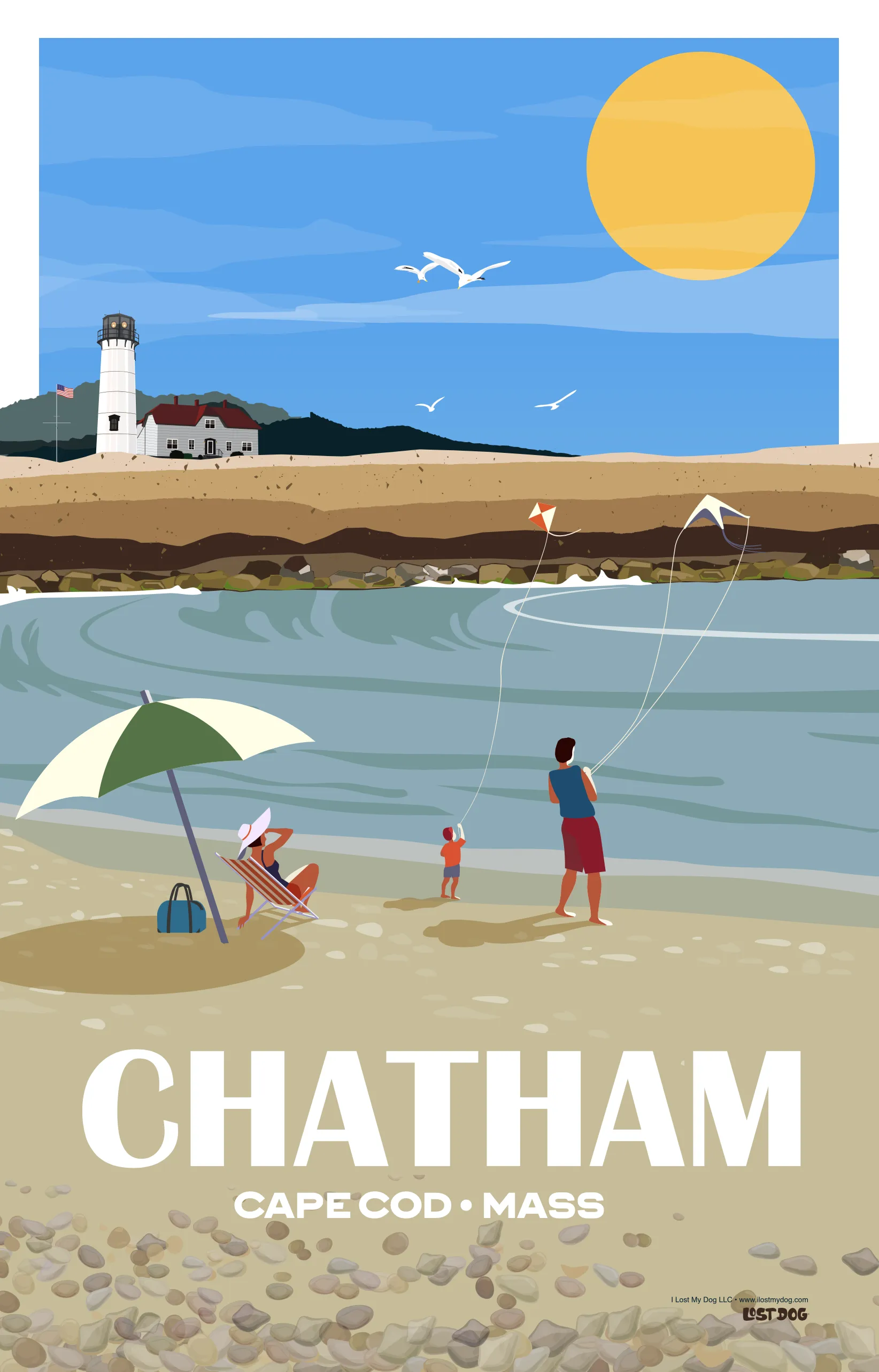 Chatham Beach Illustration