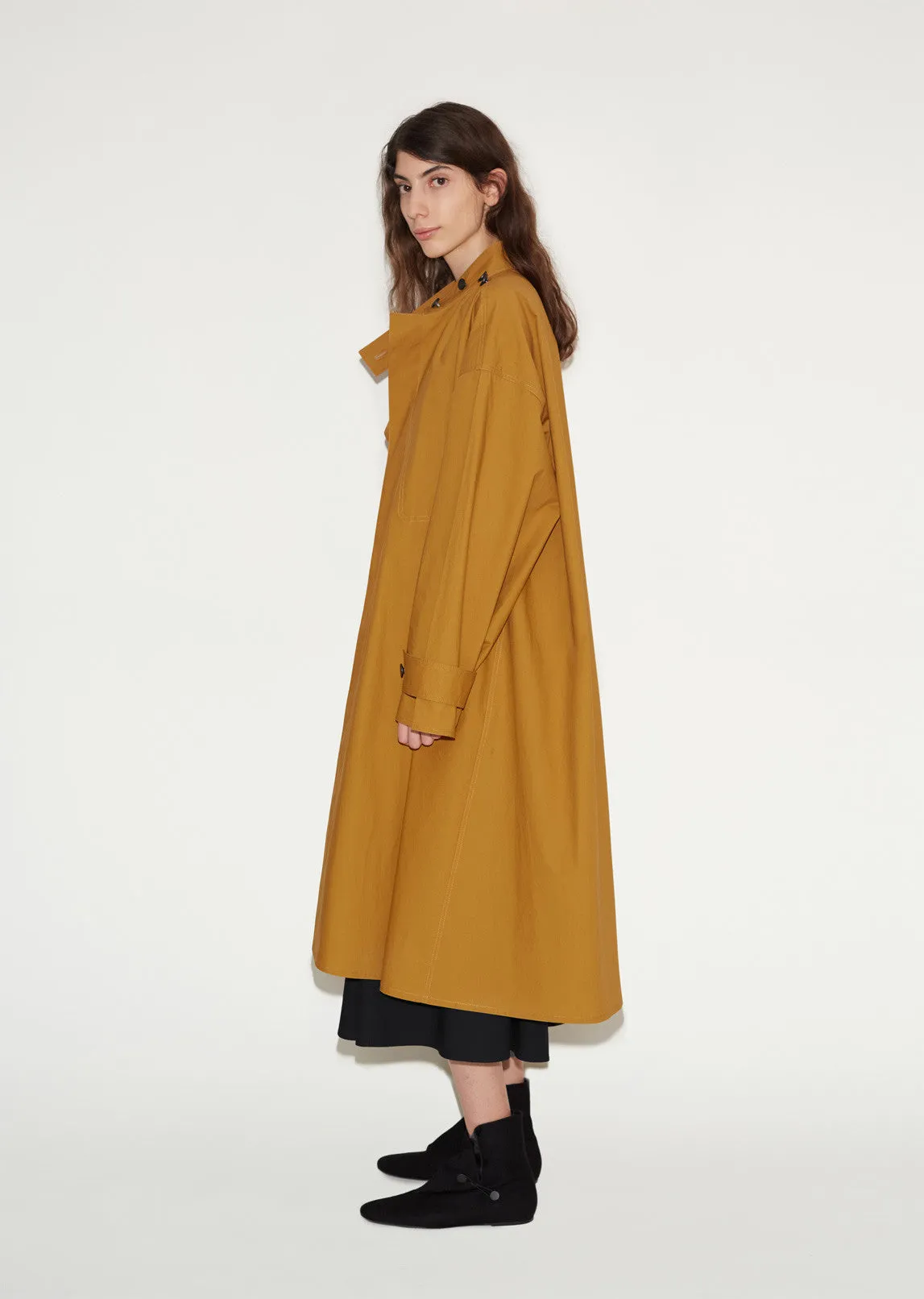 Cotton Highneck Overcoat