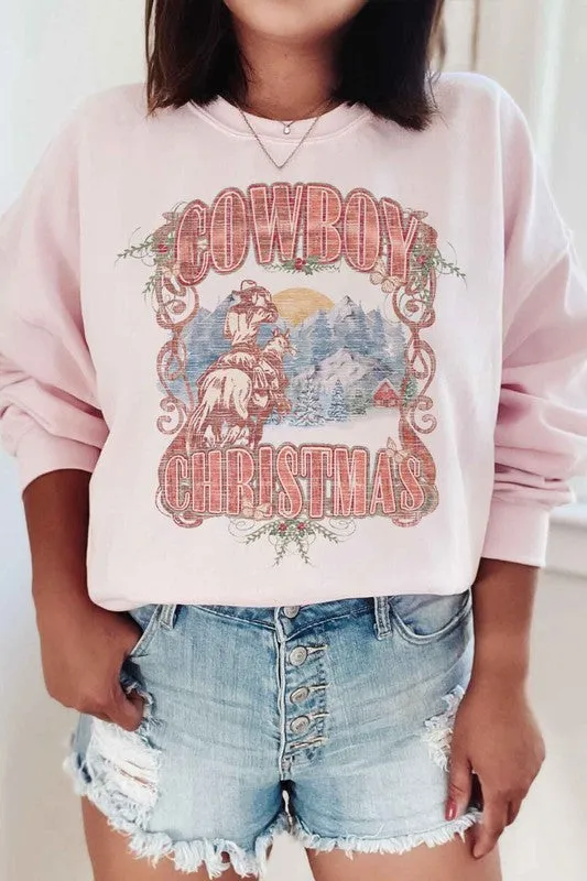 Cowboy Western Christmas Graphic Sweatshirt