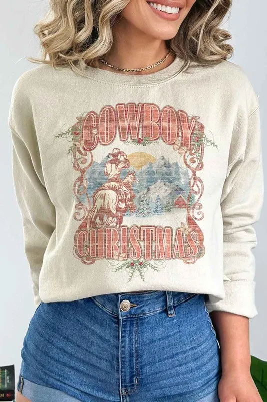 Cowboy Western Christmas Graphic Sweatshirt