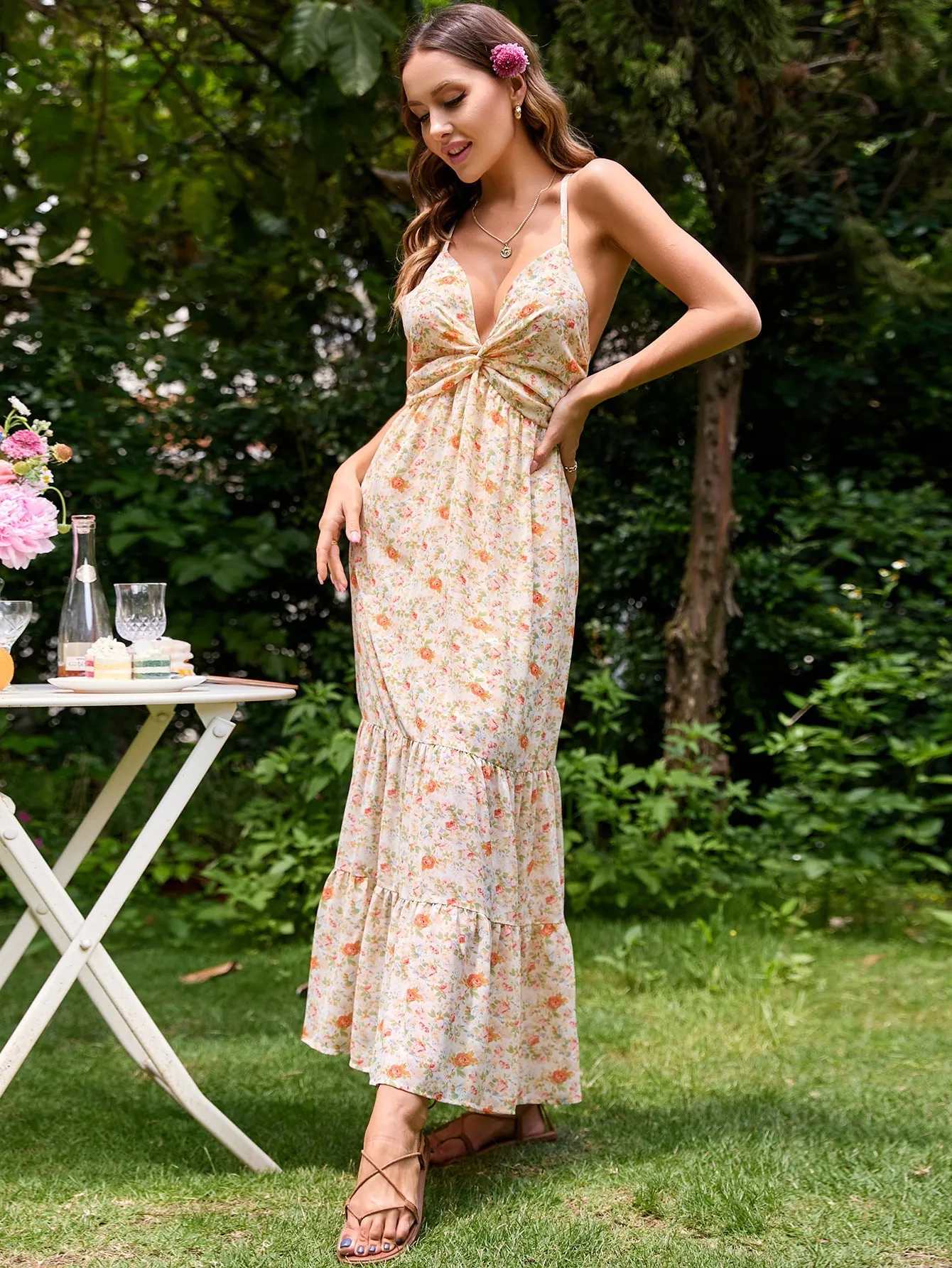 Crave Her Love Floral Maxi Dress