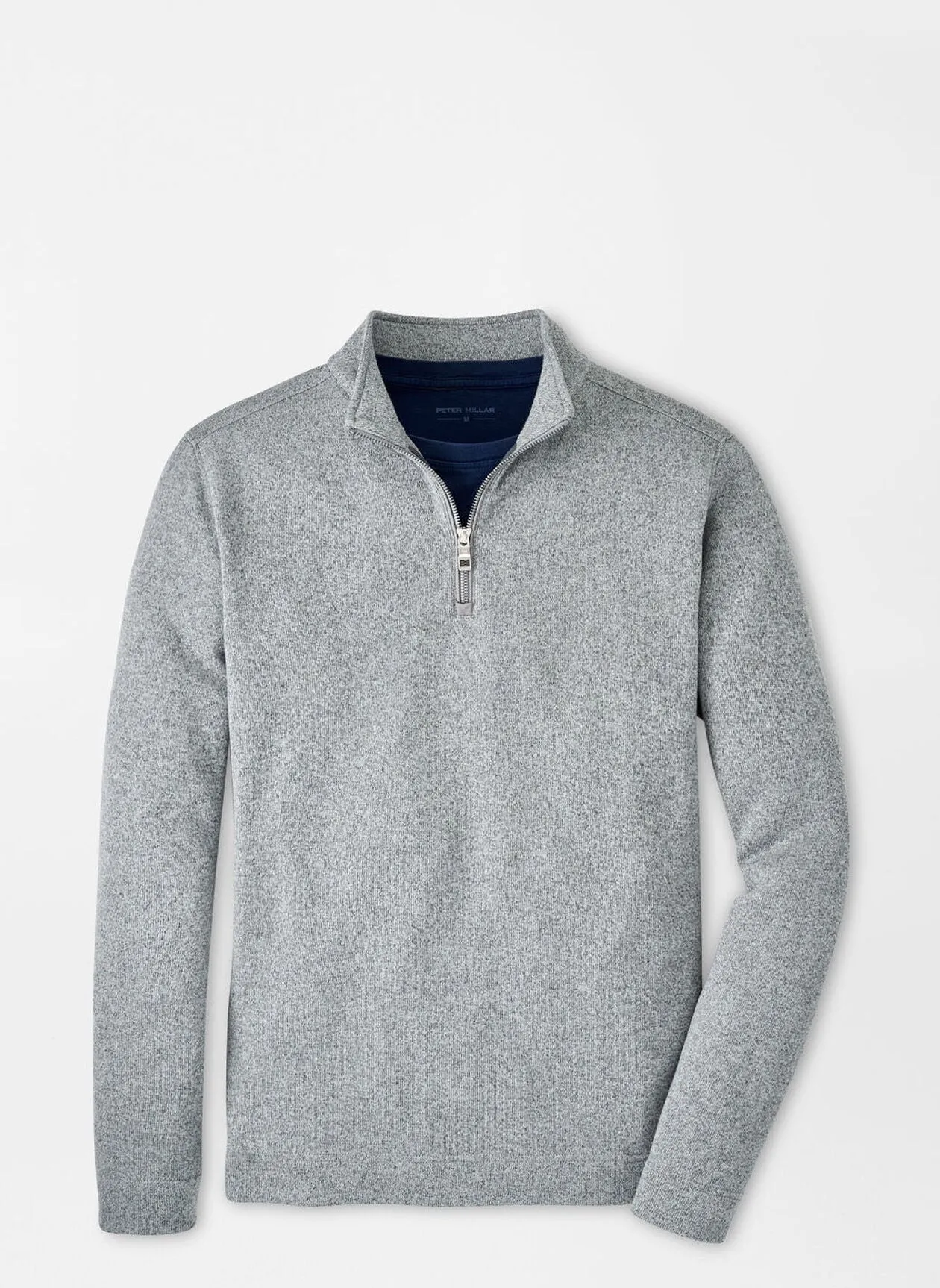 Crown Sweater Fleece Quarter-Zip by Peter Millar - Gale Grey