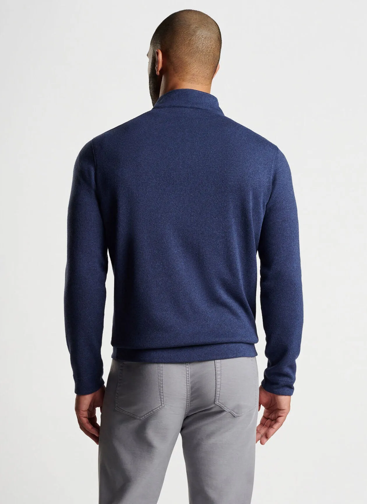 Crown Sweater Fleece Quarter-Zip by Peter Millar - Navy