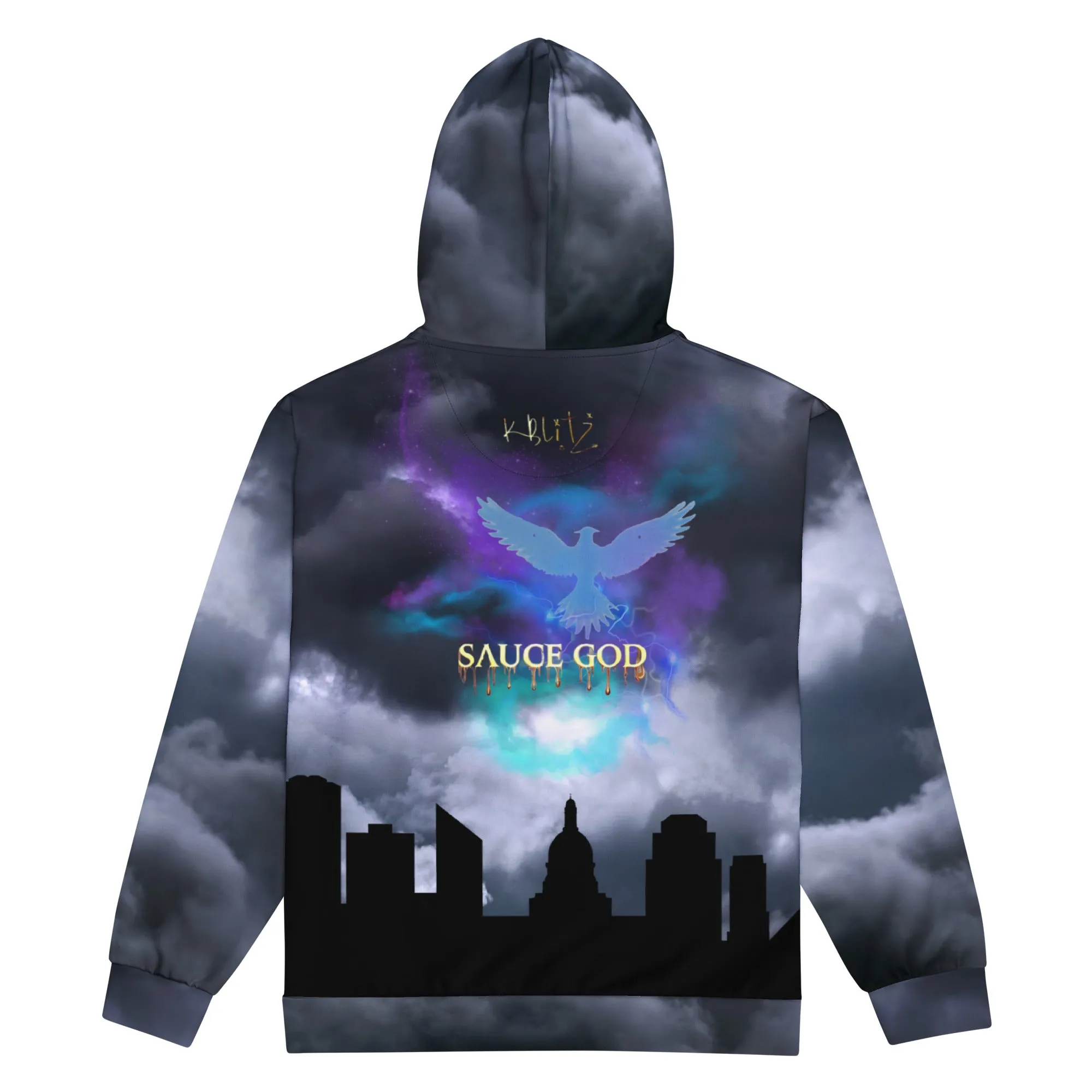 Dark Clouds - SAUCE GOD -Zip Hoodie Edmonton Edition