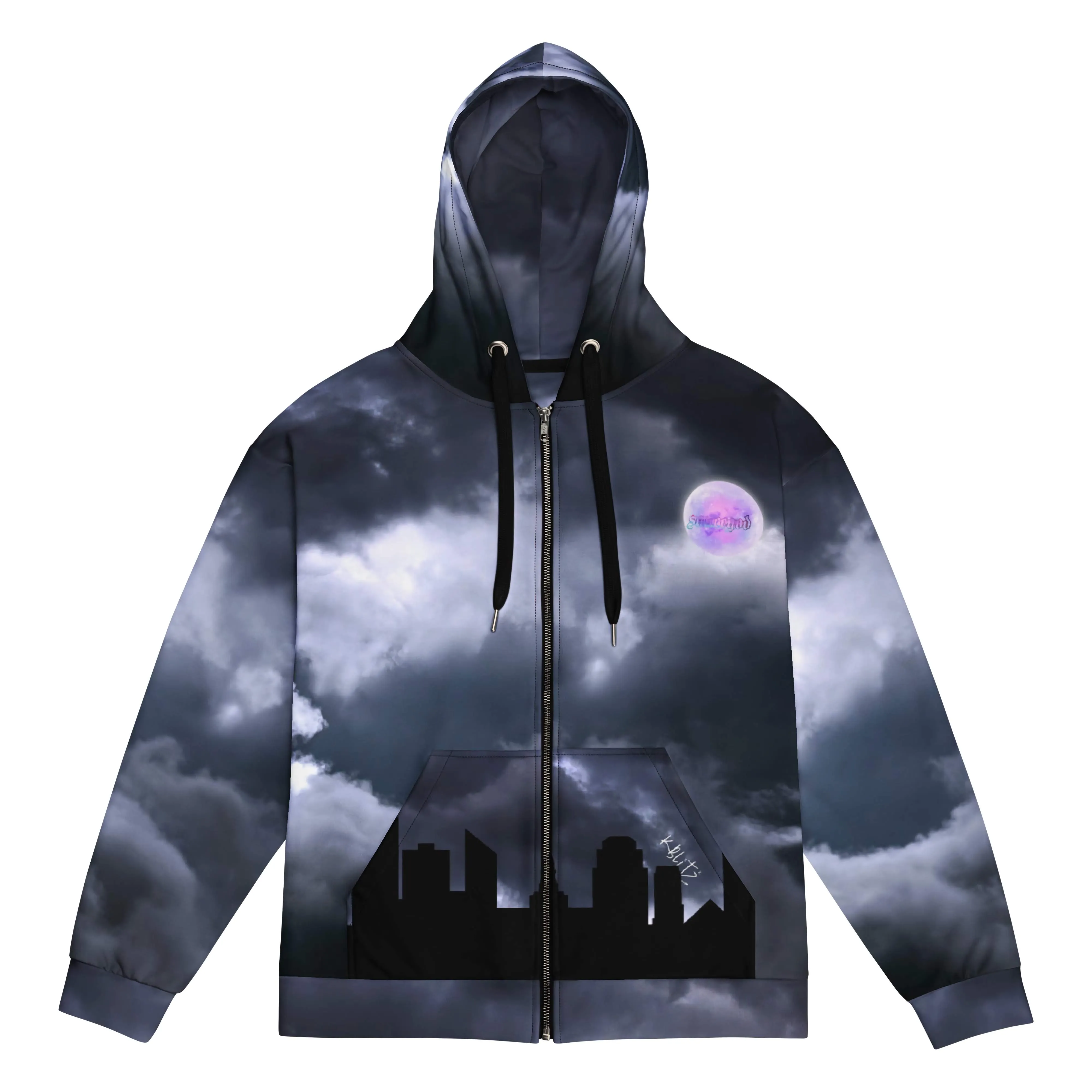 Dark Clouds - SAUCE GOD -Zip Hoodie Edmonton Edition